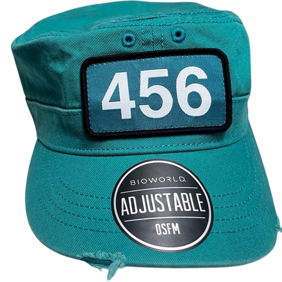Bioworld‎ Squid Game Player 456 Green Adjustable Utility Hat Fangear Streetwear - Picture 1 of 7
